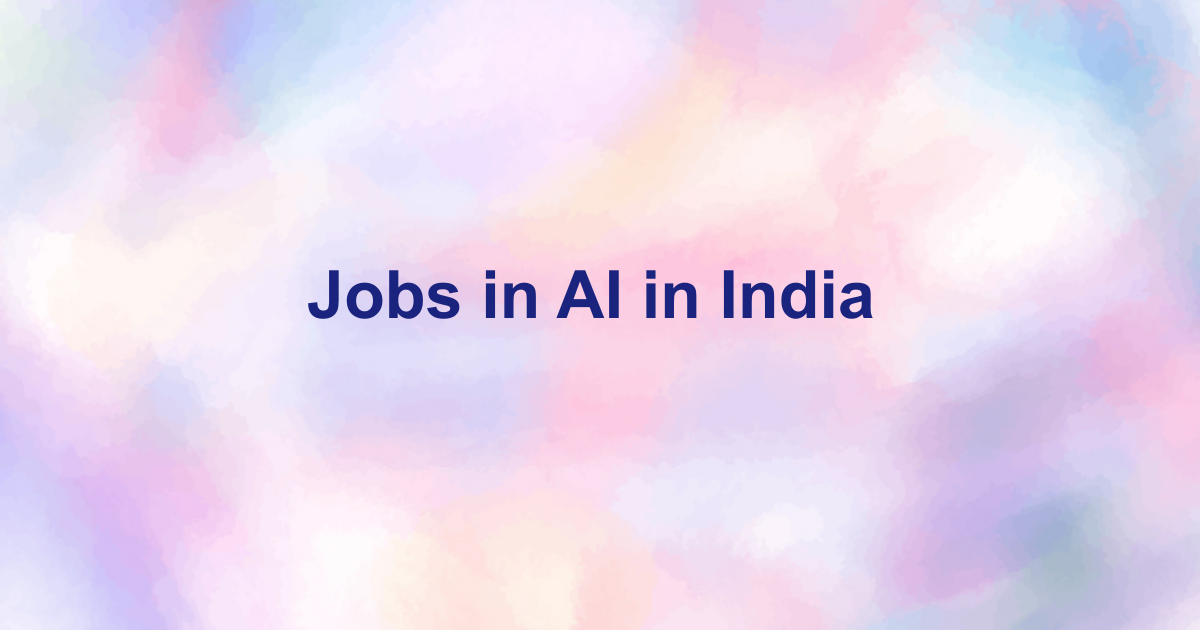 Jobs in AI in India